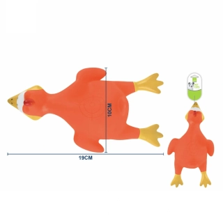 Pískací hračka pro psy Nunbell – gumová létající kachna 19 cm