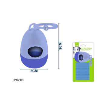 Zásobník na sáčky EggBag Nunbell – modrý M (3 ks)