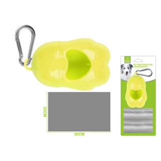 Zásobník na sáčky Paw Nunbell – žlutý