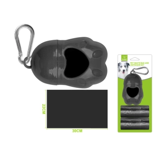 Zásobník na sáčky Paw Nunbell – černý