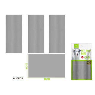 Nunbell – Sada sáčků na psí exkrementy basic šedý (6 ks)