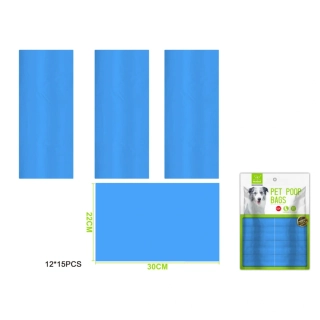 Nunbell – Sada sáčků na psí exkrementy basic modrý L (12 ks)