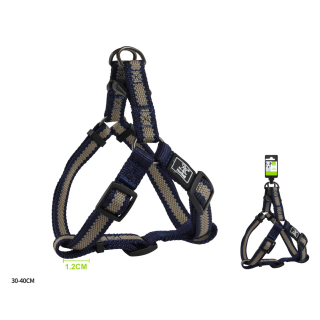 Nastavitelný postroj pro psy Double Nunbell - tmavě modrý XS/S