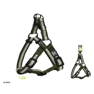 Nastavitelný postroj pro psy Double Nunbell - zelený S/M