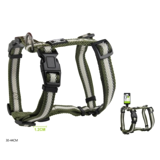 Nastavitelný H postroj pro psy Double Nunbell - zelený XS/S