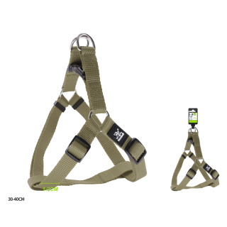 Nastavitelný postroj pro psy Classic Nunbell - khaki XS/S