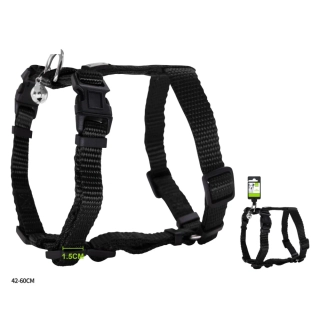 Nastavitelný H postroj pro psy Classic Nunbell - černý S/M