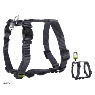 Nastavitelný H postroj pro psy Classic Nunbell - antracit L/XL