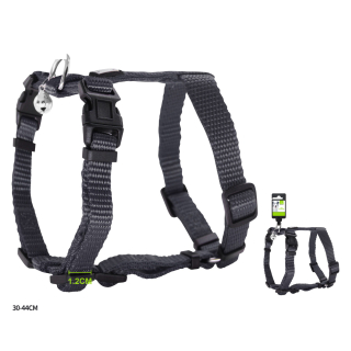 Nastavitelný H postroj pro psy Classic Nunbell - antracit XS/S