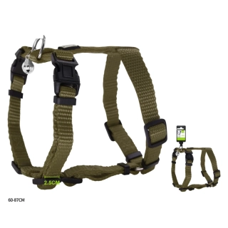 Nastavitelný H postroj pro psy Classic Nunbell - khaki L/XL