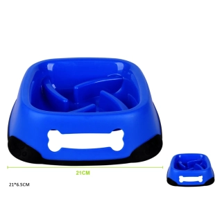 Miska proti hltání pro psy Kost Nunbell - modrá S/M