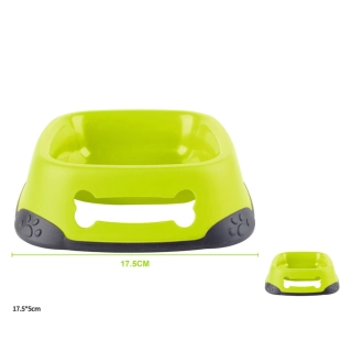 Plastová miska pro psy Kost Nunbell - žlutá S