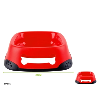 Plastová miska pro psy Kost Nunbell - červená L
