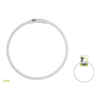 Svítící LED obojek pro psy Nunbell - bílý