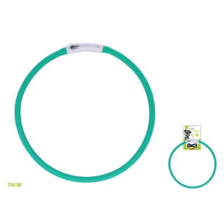 Svítící LED obojek pro psy Nunbell - tyrkysový L