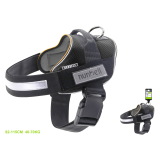 Postroj ComfortFit pro psy Nunbell - černý XXXL
