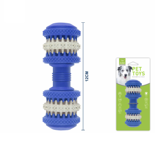 Dentální hračka pro psy Nunbell – válec 12 cm (modrá)