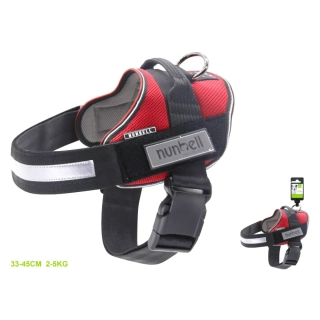 Postroj ComfortFit pro psy Nunbell - červený