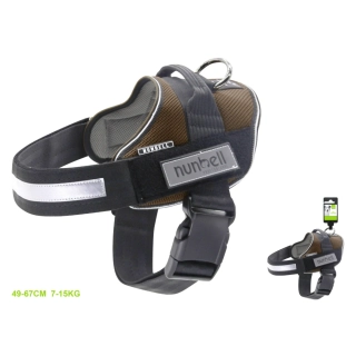Postroj ComfortFit pro psy Nunbell - hnědý M