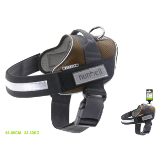 Postroj ComfortFit pro psy Nunbell - hnědý XL