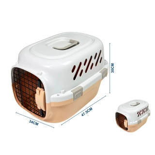 Přepravka pro psy a kočky Nunbell – TravelBox Airy oranžová