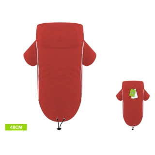 Pláštěnka pro pejsky Nunbell - červená 48 cm