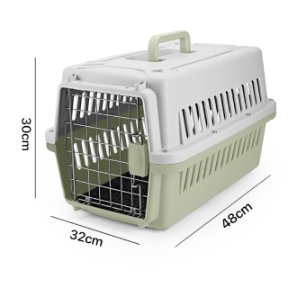 Přepravka pro psy a kočky Nunbell – TravelBox Classic šalvějová zelená